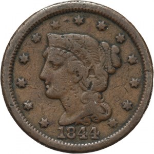 Stany Zjednoczone Ameryki (USA), 1 cent 1844, Filadelfia