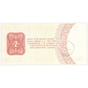 PRL 1944 - 1989, Bon Pekao, 2 dolary, 1.10.1979, seria HM, Warszawa.