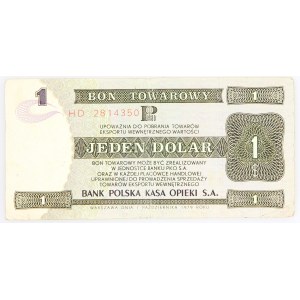 PRL 1944 - 1989, Bon Pekao, 1 dolar, 1.10.1979, seria HD, Warszawa.