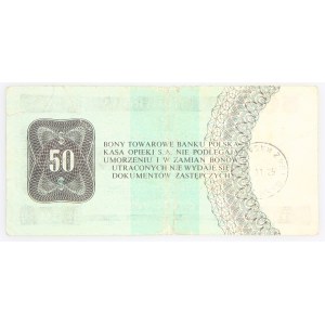 PRL 1944 - 1989, Bon Pekao, 50 dolarów, 1.10.1979, seria HJ, Warszawa.