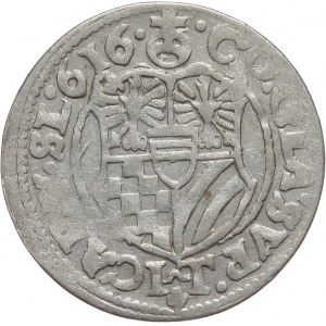Śląsk, Księstwo Ziębicko-Oleśnickie - Karol II 1548-1617, 3 krajcary 1616, Oleśnica