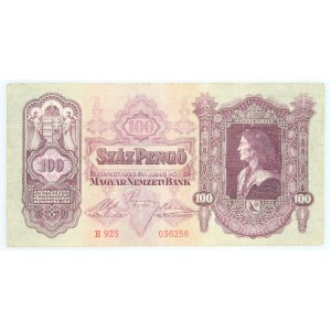 Węgry, Magyar Nemzeti Bank, 100 pengo 1.07.1936, Budapeszt.