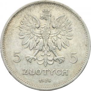 Polska, II Rzeczpospolita, 5 złotych NIKE 1928, Bruksela