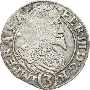 Austria, Ferdynand III 1637-1657, 3 krajcary 1640, Praga