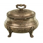 Sugar bowl on paws, Poland of the Second Republic, pr. 3 silver, Cracow (14)