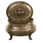 Sugar bowl on paws, Poland of the Second Republic, pr. 3 silver, Cracow (14)