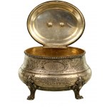 Sugar bowl on paws, Poland of the Second Republic, pr. 3 silver, Cracow (14)