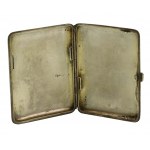 Art Nouveau cigarette case, enamel, Austria Galicia, silver (16)
