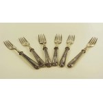 Fish forks 6 pcs. Germany, silver (25)