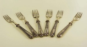 Fish forks 6 pcs. Germany, silver (25)