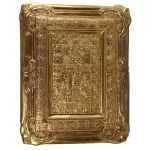 Multifaceted icon. Stamped and chiseled sheet metal (419)