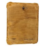 Multifaceted icon. Stamped and chiseled sheet metal (419)