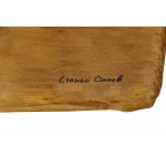Multifaceted icon. Stamped and chiseled sheet metal (419)