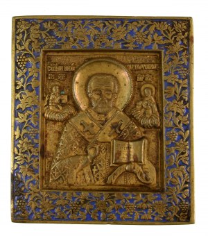 Travel icon, Saint Nicholas, Russia, 19th century (427)