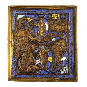 Travel icon, multi-patterned, Russia, 19th century (428)