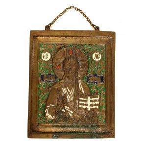 Ikona podróżna, Pantokrator, Rosja, XIX w. (429)