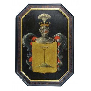 Coat of arms of the Grabie nobility, 20th century oil. (155)
