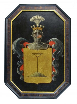 Coat of arms of the Grabie nobility, 20th century oil. (155)