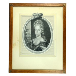 Marie Antoinette of Habsburg (1669-1692), copperplate (159)
