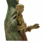 Madonna mit Jesus, Skulptur, Holz, 2. Hälfte des 16. Jahrhunderts, Frankreich (641)
