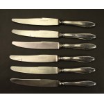 Sada příborů pro 6 osob. J. Fraget, Varšava. Talíř (805)