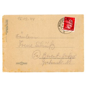 List z Barthold Breslau po Powstaniu Warszawskim od osoby w zakładach pracy przymusowej, 1944 r. (135)