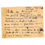 Card searching for a former prisoner in concentration camps by a priest in Człopa, 1946 (136)