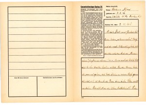 KL Dachau - letter on camp form, folded (148)