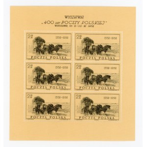 Ausstellung 400 Jahre polnischer Postdienst 1958, Blatt (528)