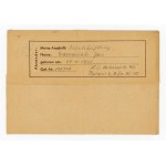 KL Auschwitz - list składany więźnia, 1944 r. (601)