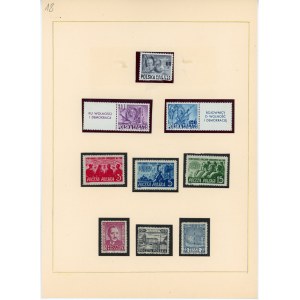 Polska 1948/1949 rok - zestaw 9 znaczków niekasowanych (918)