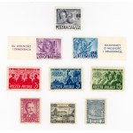 Polska 1948/1949 rok - zestaw 9 znaczków niekasowanych (918)