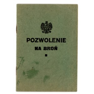 II RP, Pozwolenie na broń, Turek, 1939 (538)