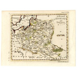Map of Poland, Lithuania and Prussia, Andrew Bell, 1759 (810)