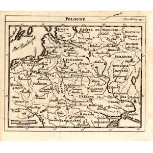 Mapa Polski, Guillaume de l’Isle, 1743 (820)