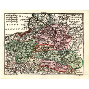 Map of Poland, Tobias Conrad Lotter, 1745 (821)