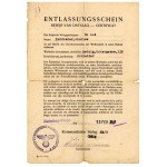 Malbork / Marienburg - Stalag XXB - release and ticket from POW camp for Belgian(371)