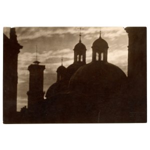 Lviv - photography by Jan Bulhak. Towers of the church (309)