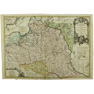 Map of Poland and Prussia, ed. by Jean Lattre, Paris 1774 (2612)