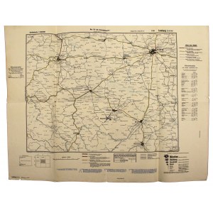 Niemiecka mapa operacyjna, S 50, Lwów i okolice. II wojna światowa (460)
