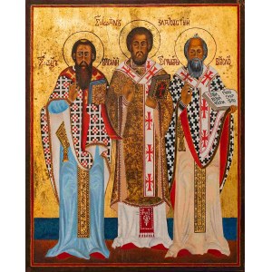 Artist Unrecognized, Saints Basil the Great, John the Golden-minded and Gregory of Nazianzus, 2003