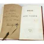 POL- PIEŚŃ O DOMU NASZYM 1866. Dedykacja Autora dla Pani Hrabiny z Branickich Katzarzynie Potockiej.