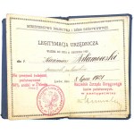 [Z ARCHIWUM RODZINY ARŁAMOWSKICH Z PRZEMYŚLA] KAZIMIERZ ARŁAMOWSKI [DOWÓD OSOBISTY z wkładką: LEGITYMACJA URZĘDNICZA]  Lwów 1925]