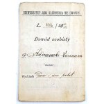 [Z ARCHIWUM RODZINY ARŁAMOWSKICH Z PRZEMYŚLA] KAZIMIERZ ARŁAMOWSKI [DOWÓD OSOBISTY z wkładką: LEGITYMACJA URZĘDNICZA]  Lwów 1925]