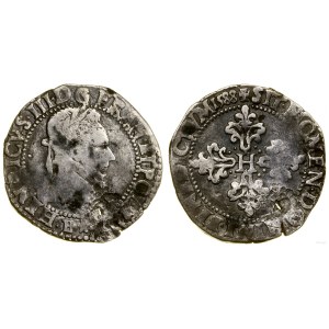 Poland, 1/4 franc, 1588 E, Tours