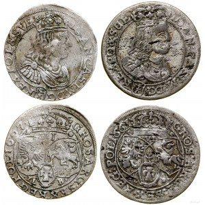 Polen, Satz: 2 x Sixpence, 1667 TLB, Bydgoszcz