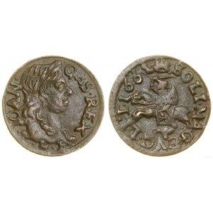 Polen, Kupferschilling (boratynka), 1661 TLB, Ujazdów