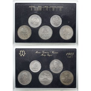 Poland, vintage set of circulating coins, 1983, Warsaw