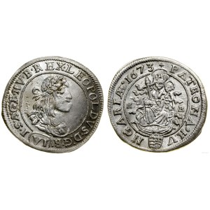Węgry, 6 krajcarów, 1673 KB, Kremnica