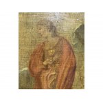 Peter Paul Rubens, Siegen 1577 - 1640 Antwerp, And attributed to workshop, The Madonna and child in the lap of St. Anne, venerated by saints of the House of Habsburg
